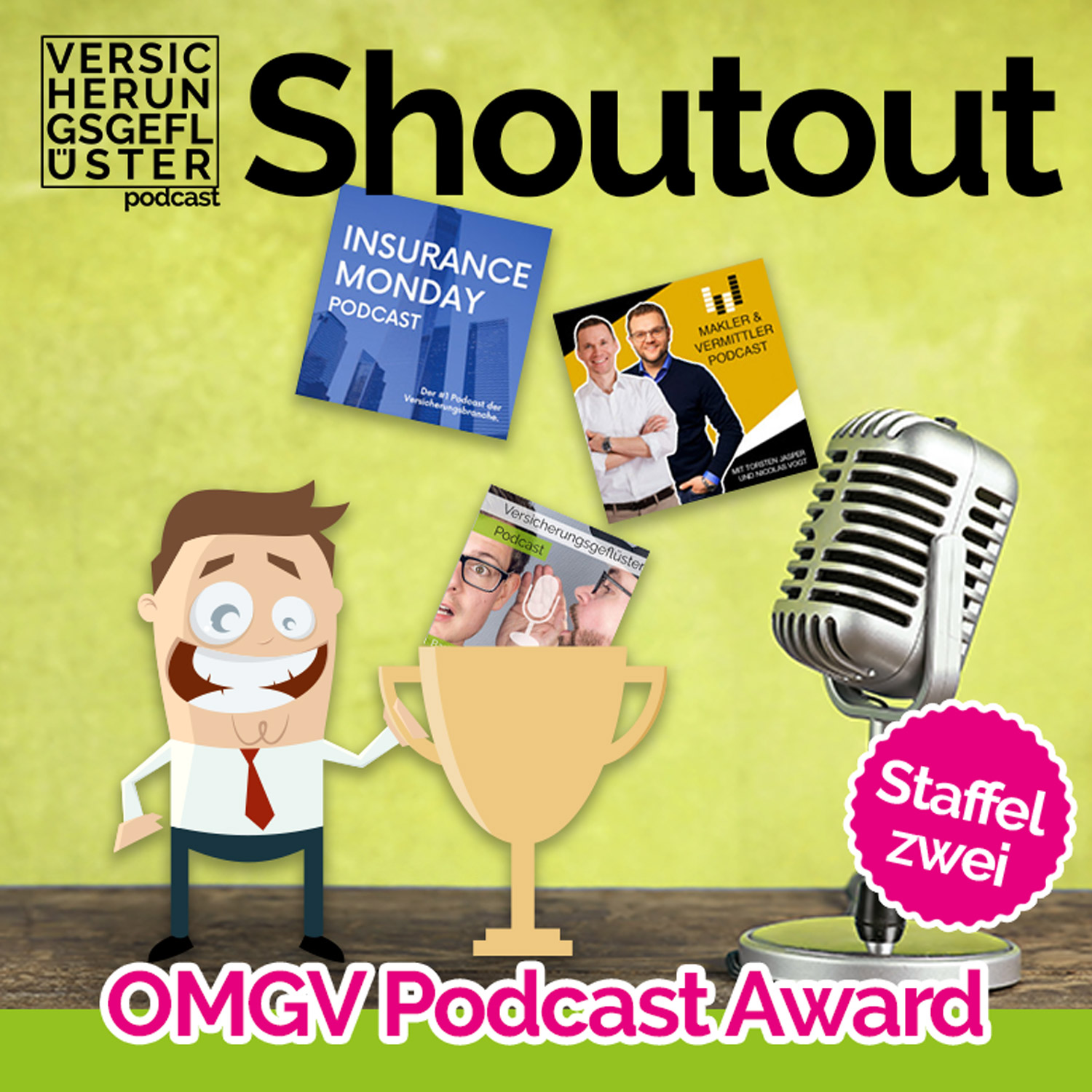 Shoutout zum OMGV-Podcast AWARD für Versicherungspodcasts